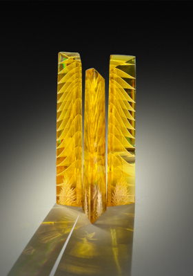 Gold Light Triptych - SOLD