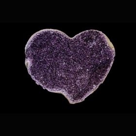 Large Amethyst Heart on Metal Stand