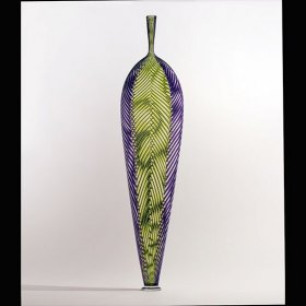 Green Purple Z Leaf - SOLD