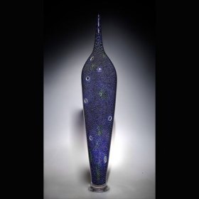 Tall Blue Parabola - SOLD