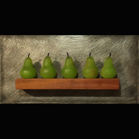 Five Small Green Pears - SOLD