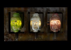 Buddha Wall Trio Wall Piece - SOLD