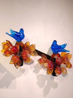 Birds w/Pomegranates & Branches