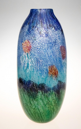 Murrini Landscape Vase