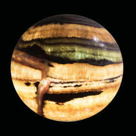 Lit Rainbow Onyx Sphere