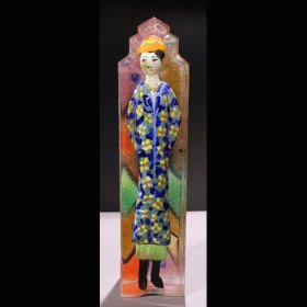 Blue Coated Woman - SOLD