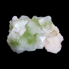 Green Apophyllite with Stilbite